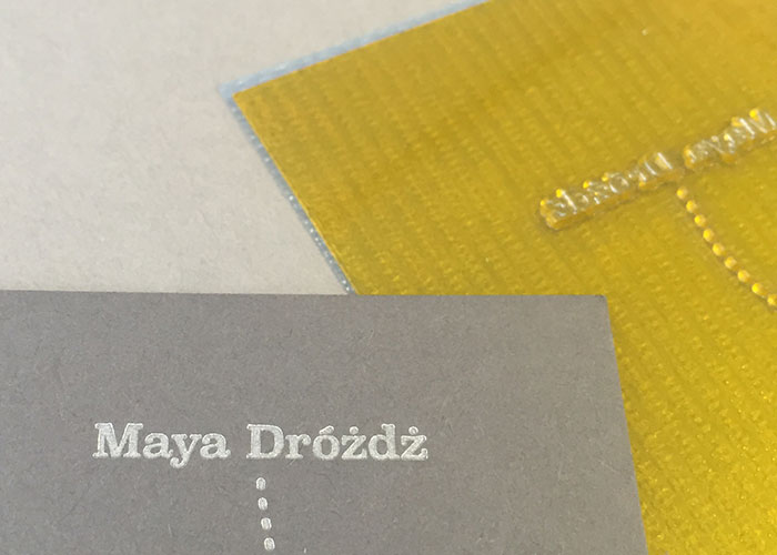 Maya Drozdz identity and collateral