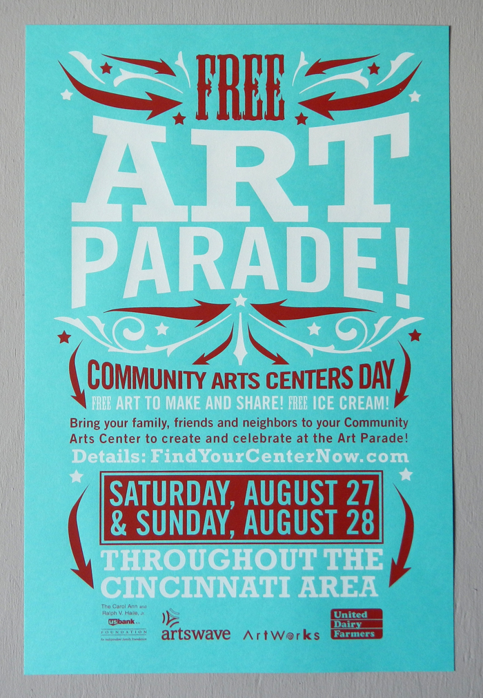 Community Arts Centers Day poster campaign