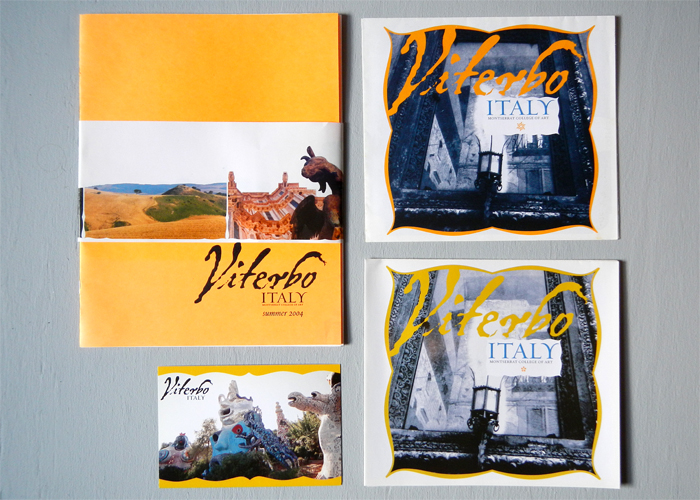 Viterbo Study Abroad Program: identity and print collateral