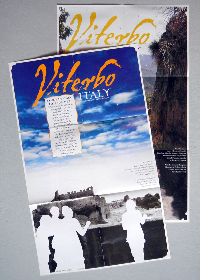 Viterbo Study Abroad Program: identity and print collateral