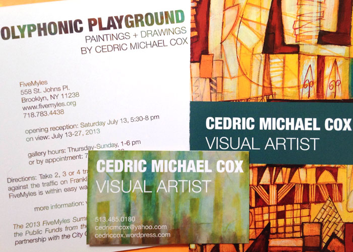 Cedric Michael Cox print collateral