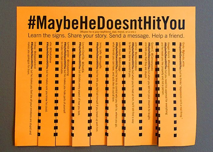 #MaybeHeDoesntHitYou public awareness campaign